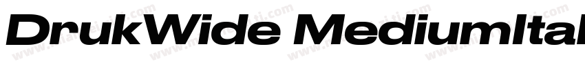 DrukWide MediumItalic字体转换